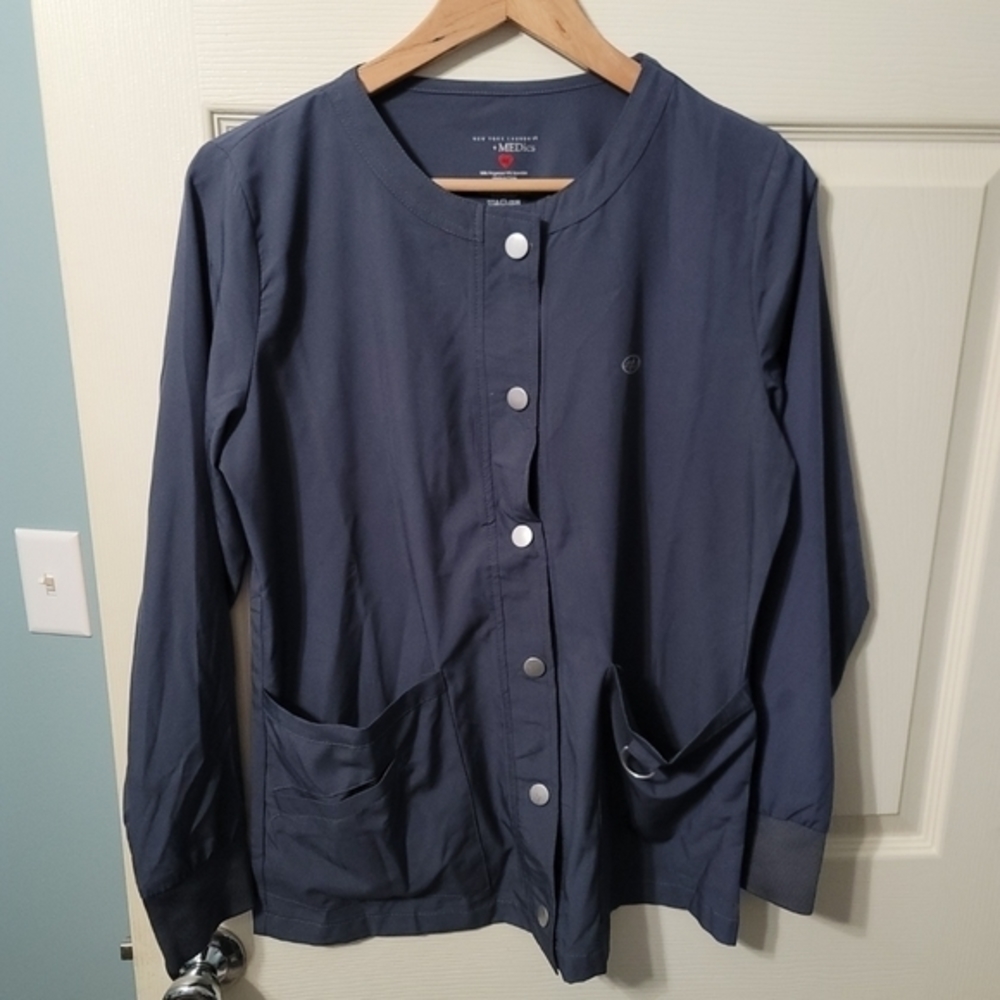 New York Laundry +MEDics Gray Lab Coat Women's M Excellent Condition‎